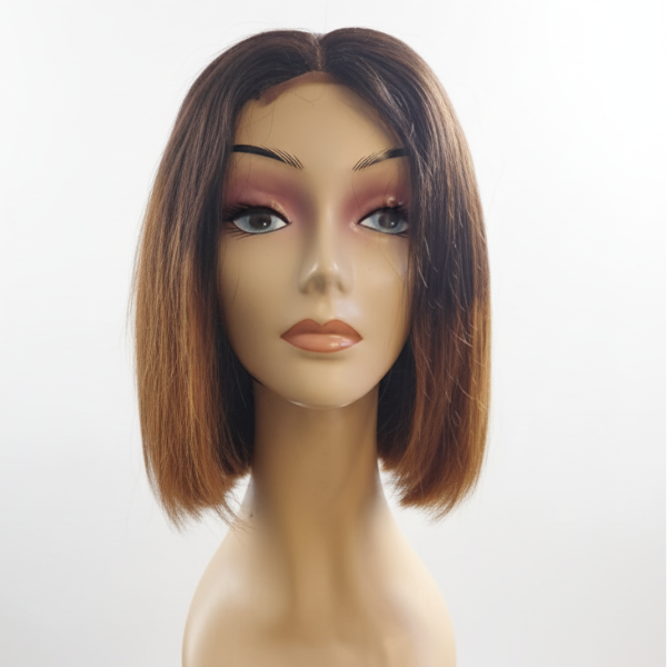 Perruque lisse, cheveux 100% humain