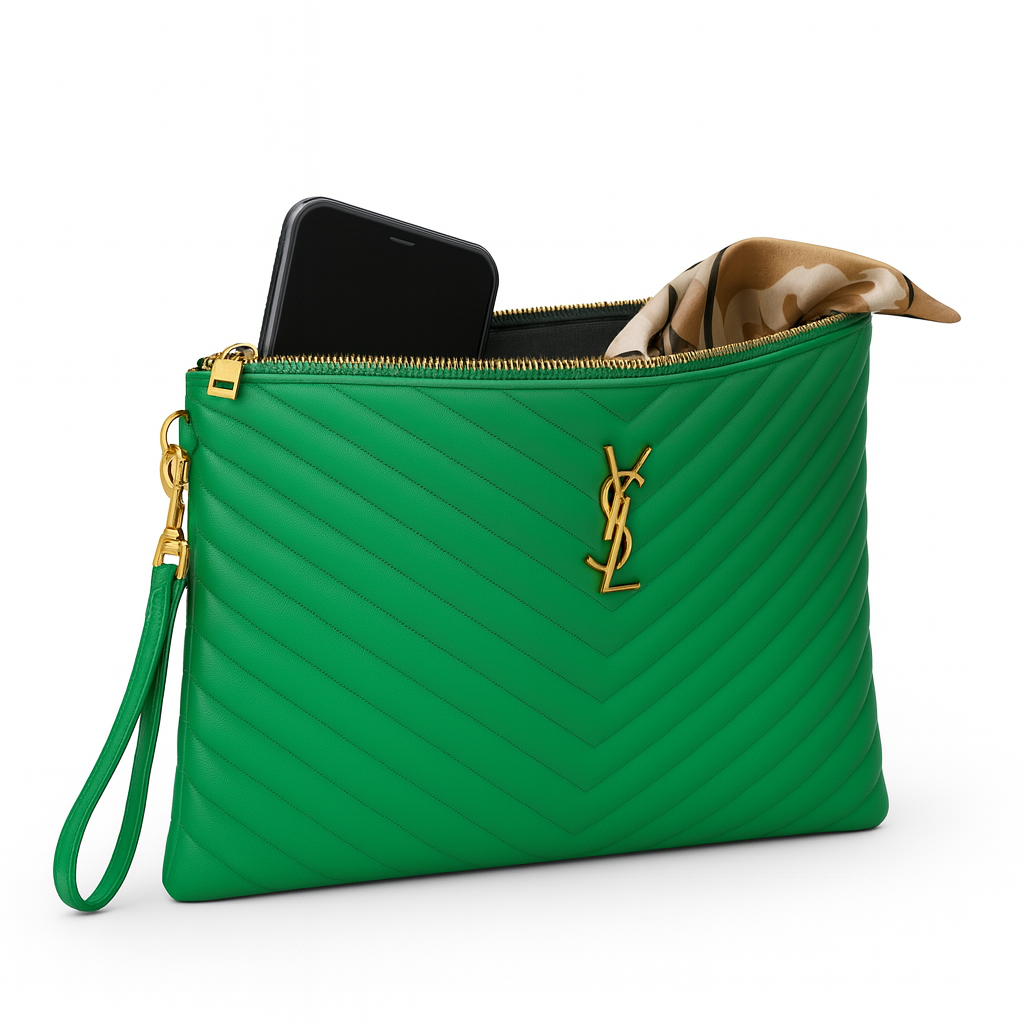 SAC POCHETTE EN CUIR